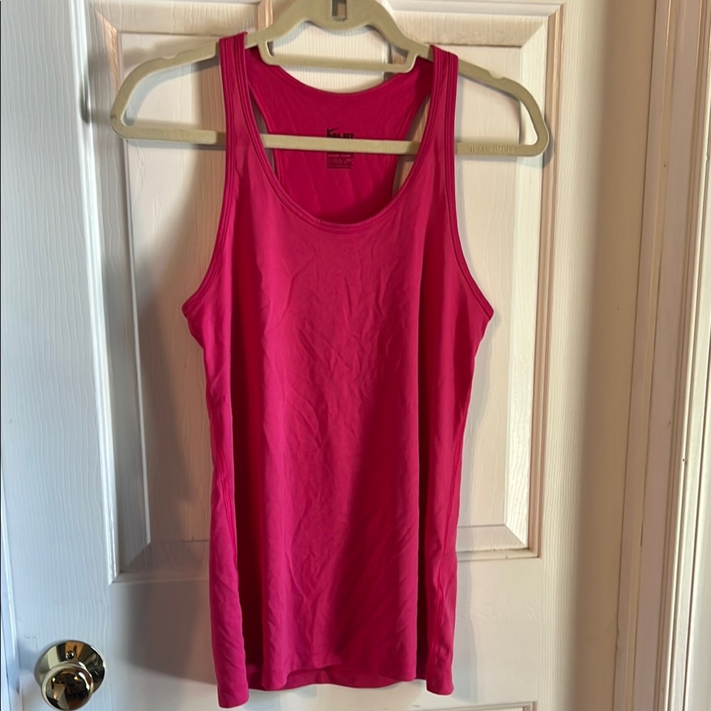 Nike Pink Fitted Tank Top